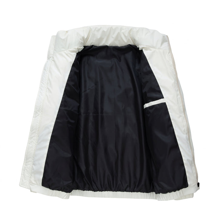 Men's Puffer Jacket, Long Winter Padded Stand Collar