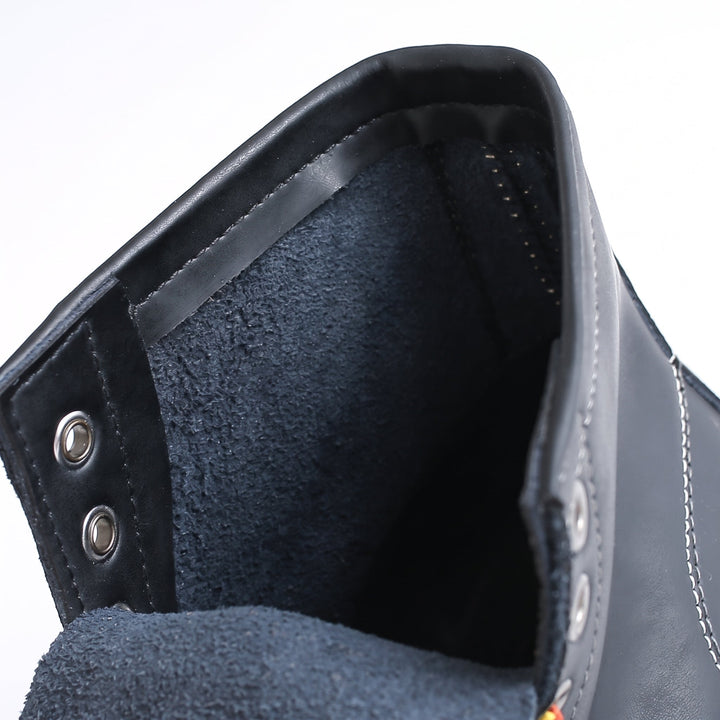 Men's Work Comfortable Winter Boots, Ankle Wedge Contrast Stitching