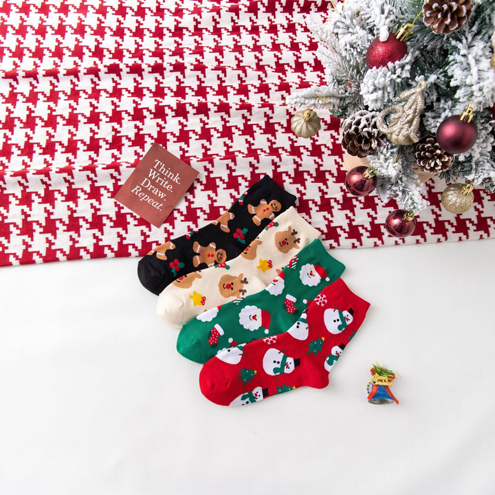 Holiday Fun Christmas Socks, Unisex Festive Themed Knit