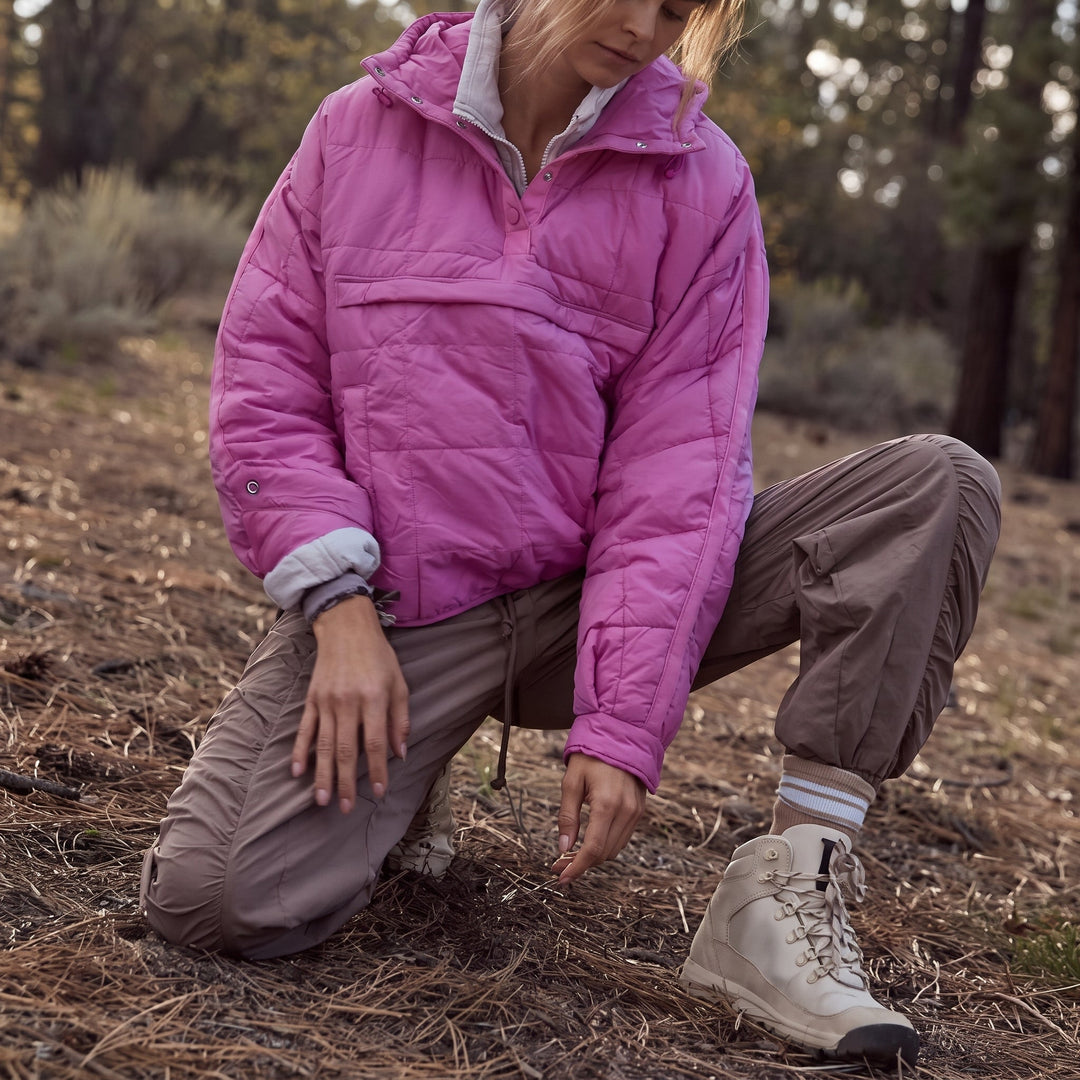 Women's Hooded Winter Puffer Jacket, Padded Quilted Oversize