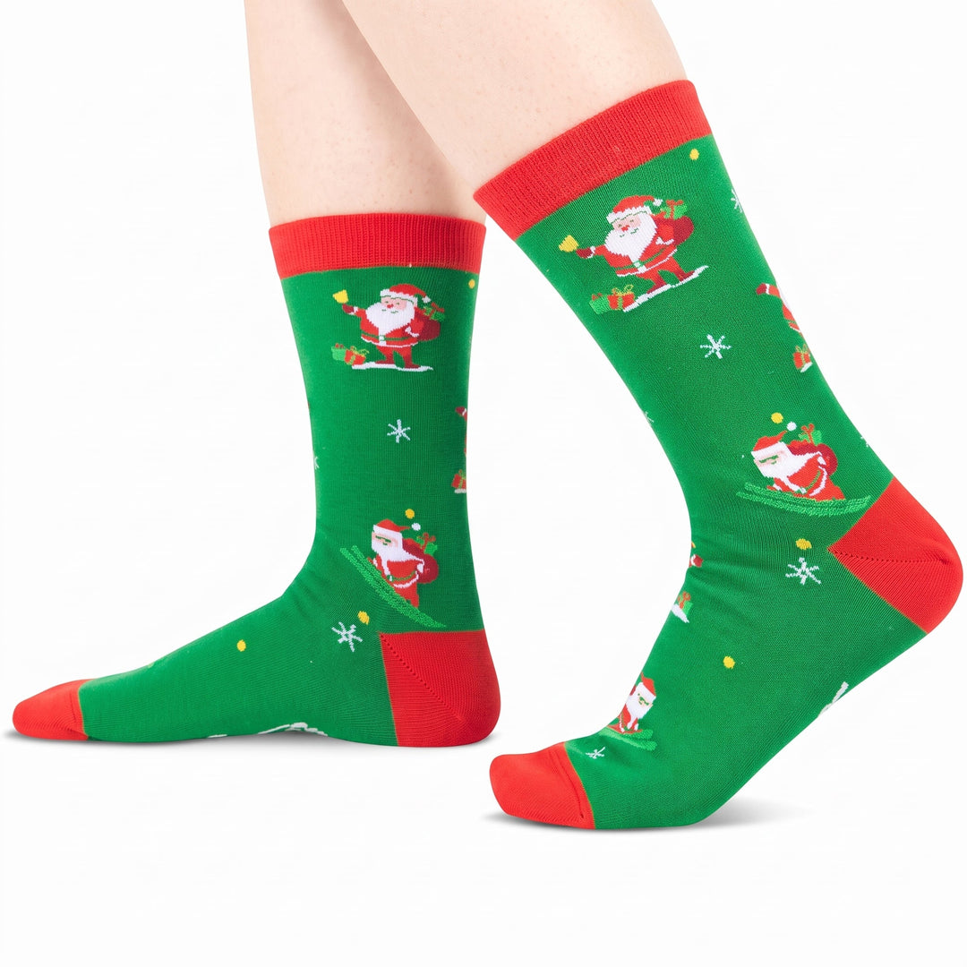 Holiday Funny Christmas Socks, Unisex Festive Themed