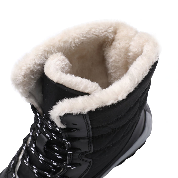Women's Snow Comfortable Orthopedic Winter Boots, Lace Fur Fuzzy