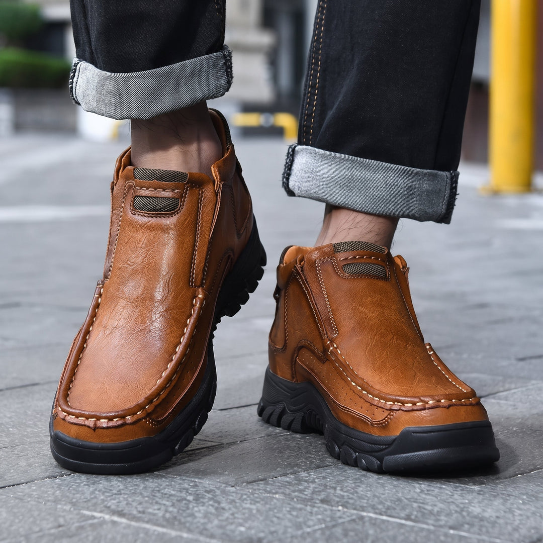 Men's Ankle Comfortable Orthopedic Winter Boots, Anti Slip