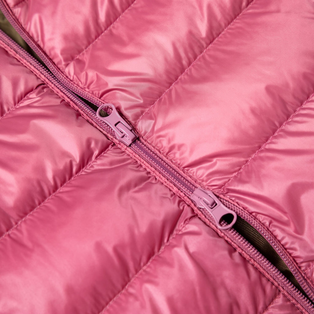 Women's Long Winter Puffer Jacket, Lightweight Padded Shiny