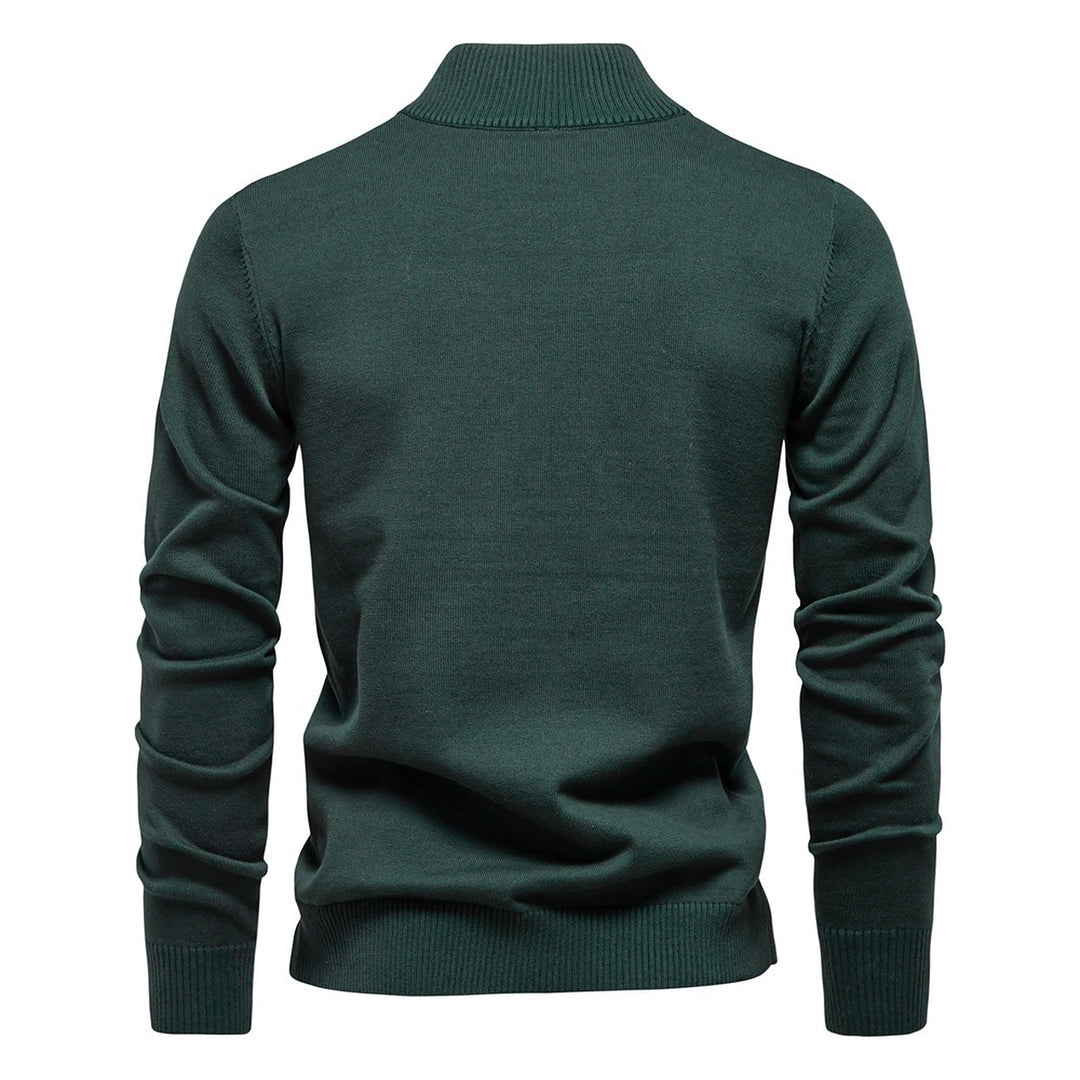 Men's Quarter Zip Sweater, Knit Mock Neck Pullover