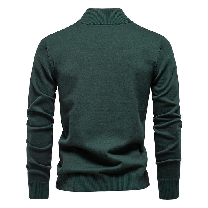 Men's Quarter Zip Sweater, Knit Mock Neck Pullover