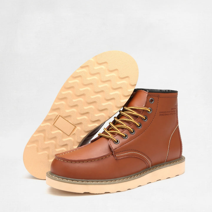 Men's Work Comfortable Orthopedic Winter Boots, Ankle Wedge Sole