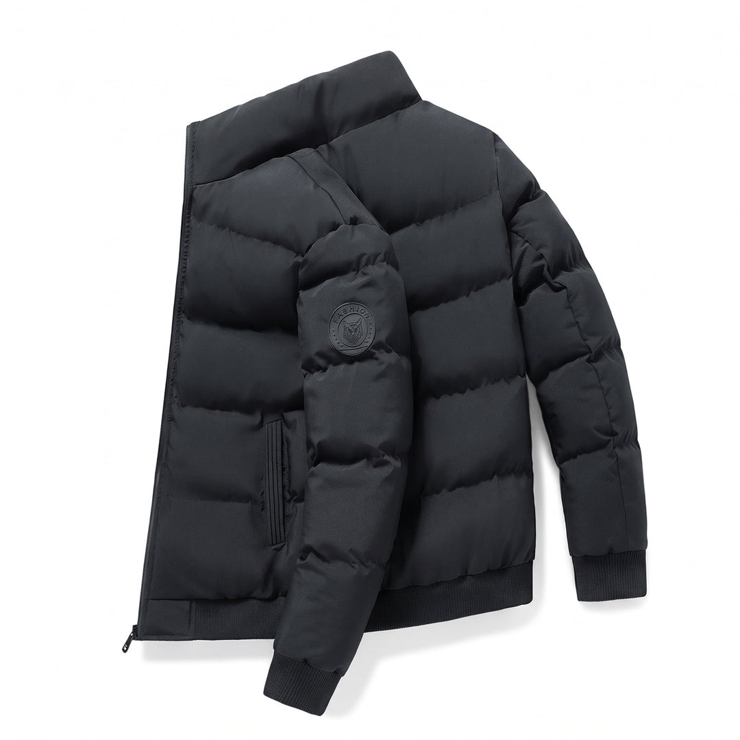 Men's Puffer Jacket, Long Padded Oversized Quilted