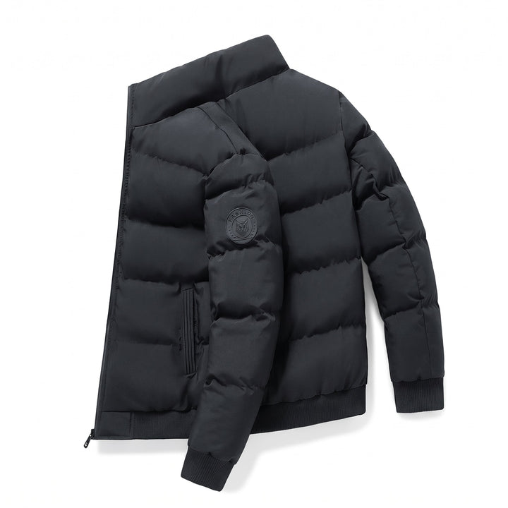 Men's Puffer Jacket, Long Padded Oversized Quilted