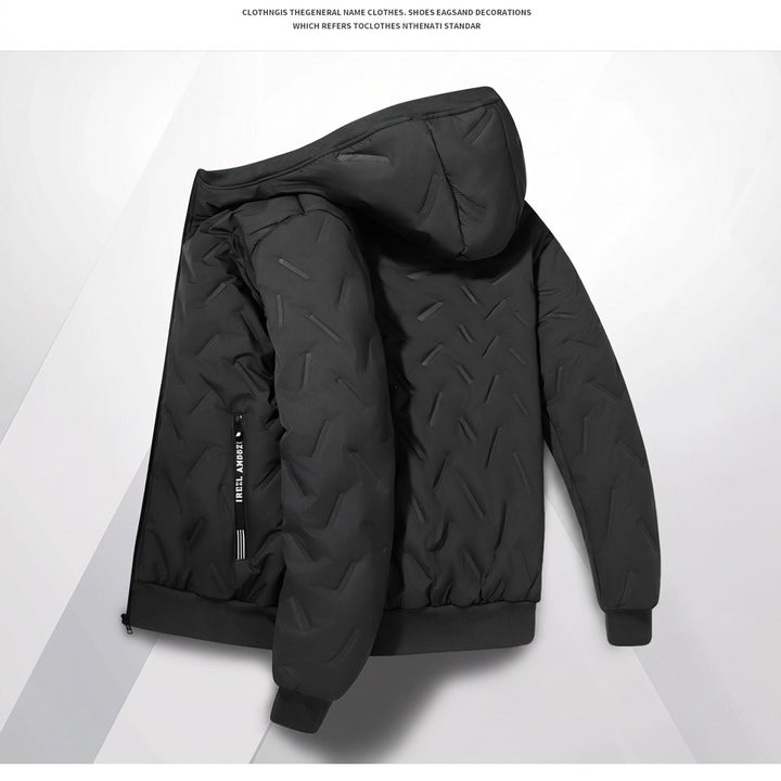 Men's Puffer Jacket, Quilted Hooded Padded Relaxed Fit