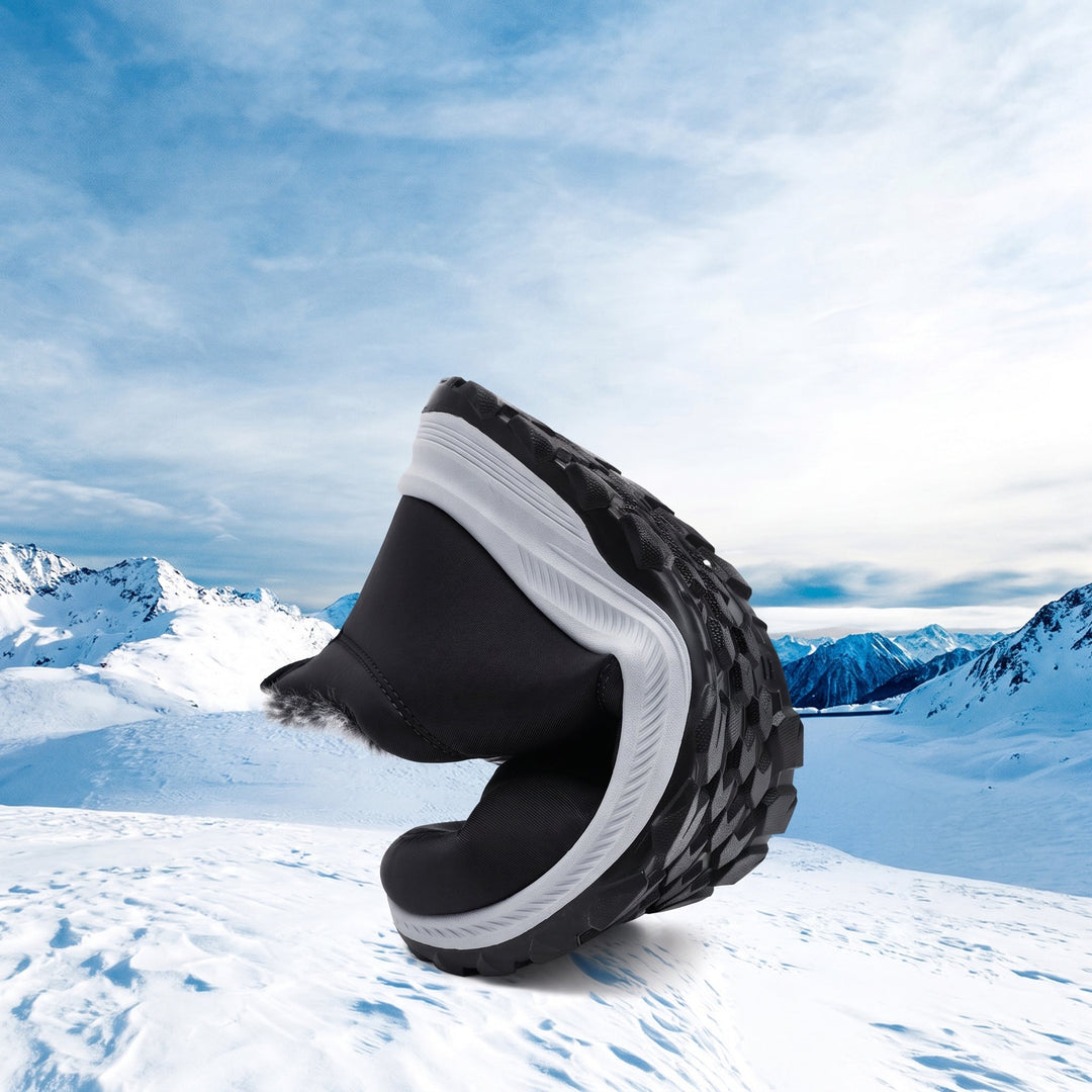 Men's Snow Comfortable Orthopedic Winter Boots, Fuzzy Fur Ankle