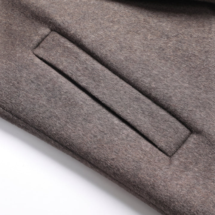 Men's Double Breasted Winter Peacoat, Tailored Notch Lapel