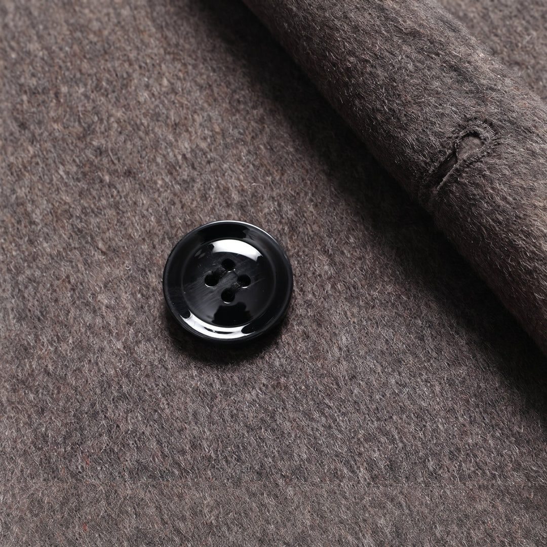 Men's Double Breasted Winter Peacoat, Tailored Notch Lapel
