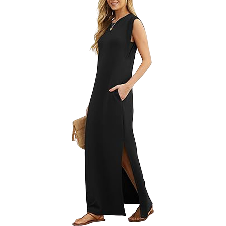 RIANE™ – Classic Loose Sleeveless Beach Maxi Dress