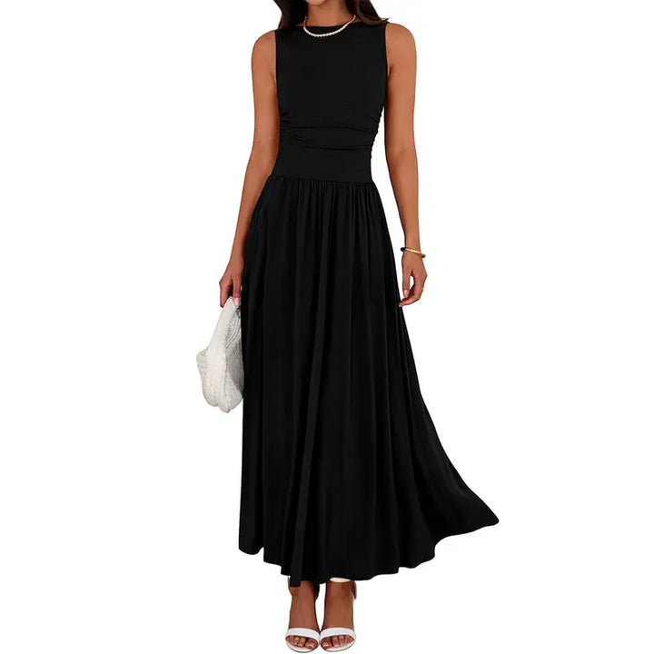 BRIGETTE™ – Elegant Casual Ruched Maxi Dress