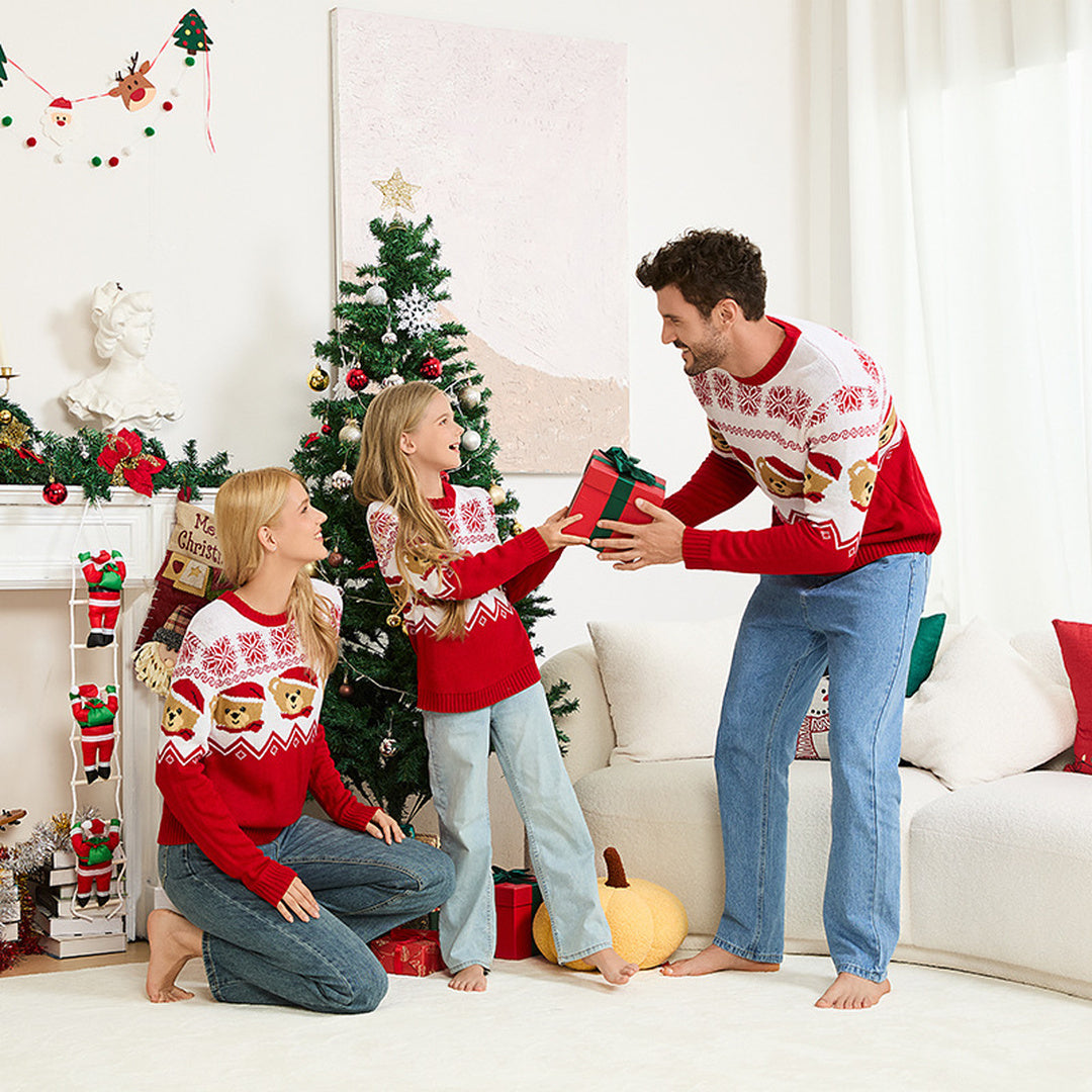 Matching Christmas Sweater in red