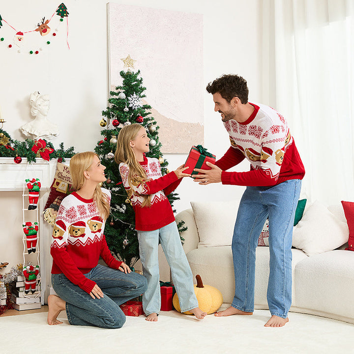 Matching Christmas Sweater in red