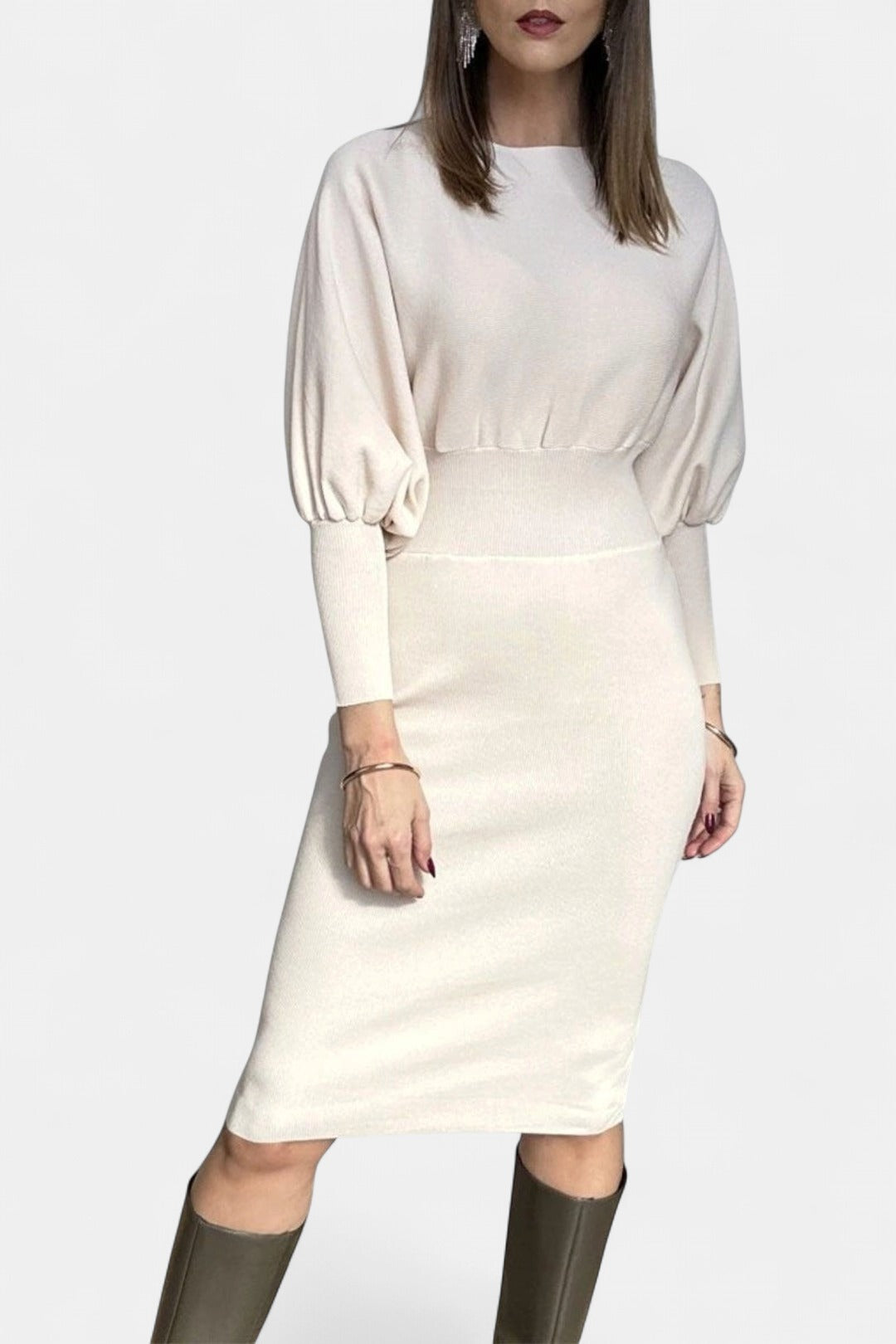 CAROLYN | Classy Balloon Sleeve Dress