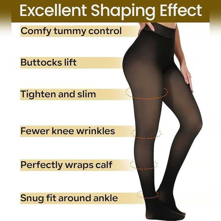 Women's Warm Tights, Insulated Fleece Lined High Rise Full Length