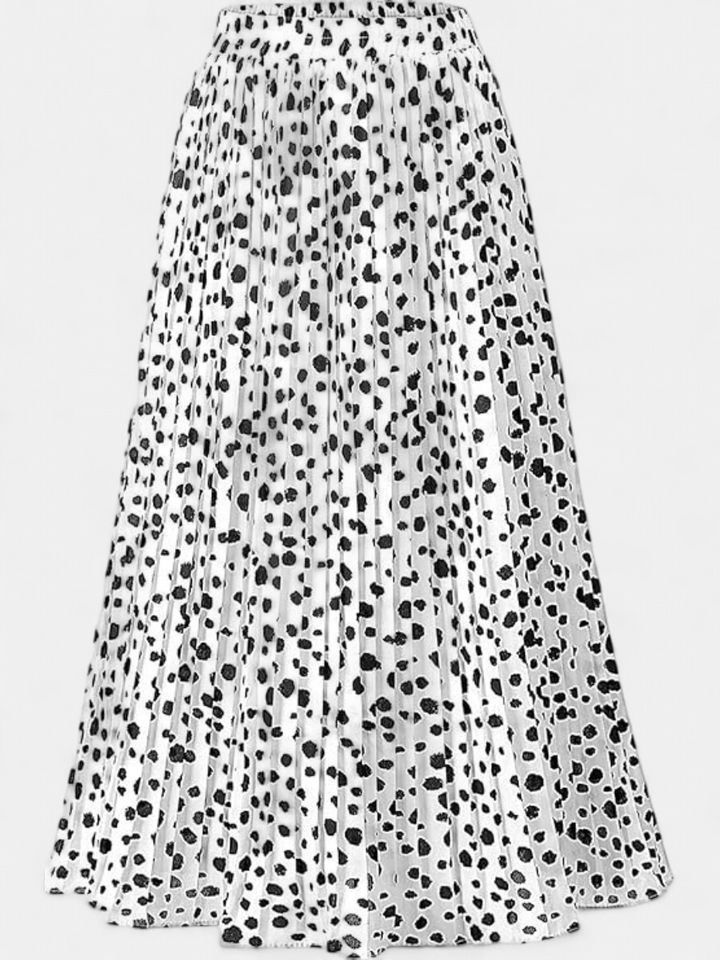 WILDA | Women's Floral Pleated A-Line Midi Skirt