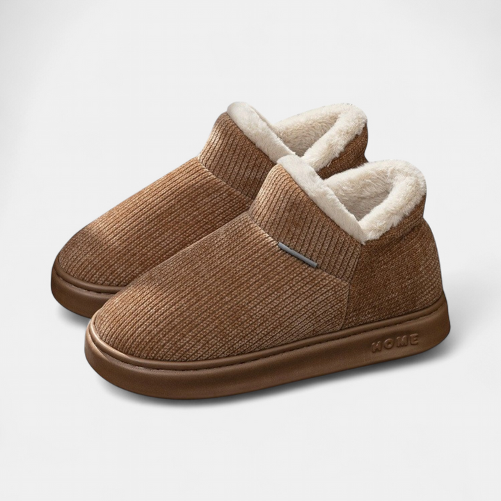 Women's Platform Slipper Boots, Fur Lined House Slippers