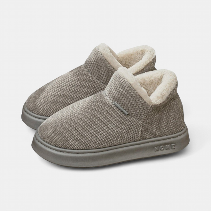 Women's Platform Slipper Boots, Fur Lined House Slippers