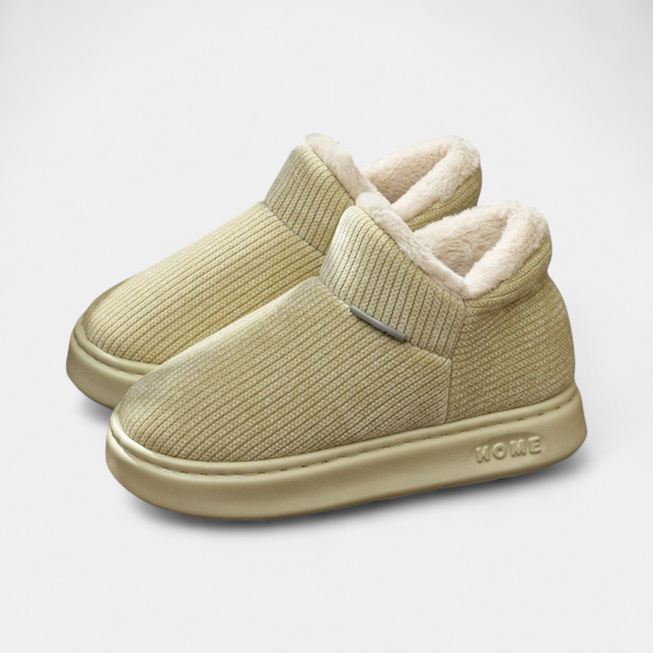 Women's Platform Slipper Boots, Fur Lined House Slippers