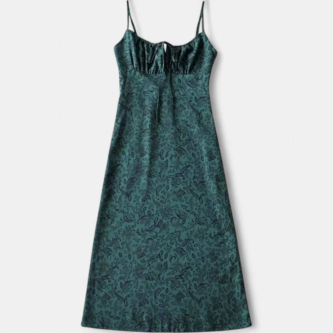 Women's Floral Slip Mini Dress, Spaghetti Strap Sweetheart