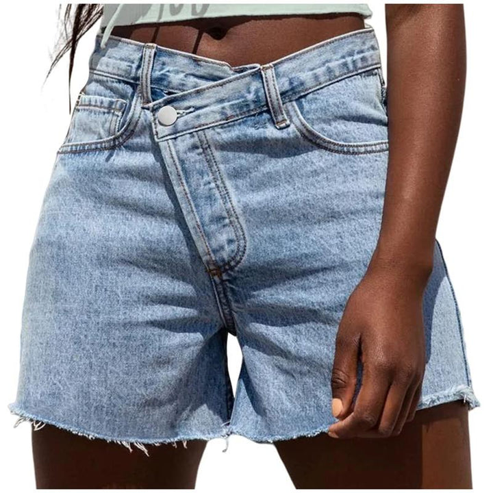 BITUIN™ – Casual High Waisted Crossover Summer Shorts