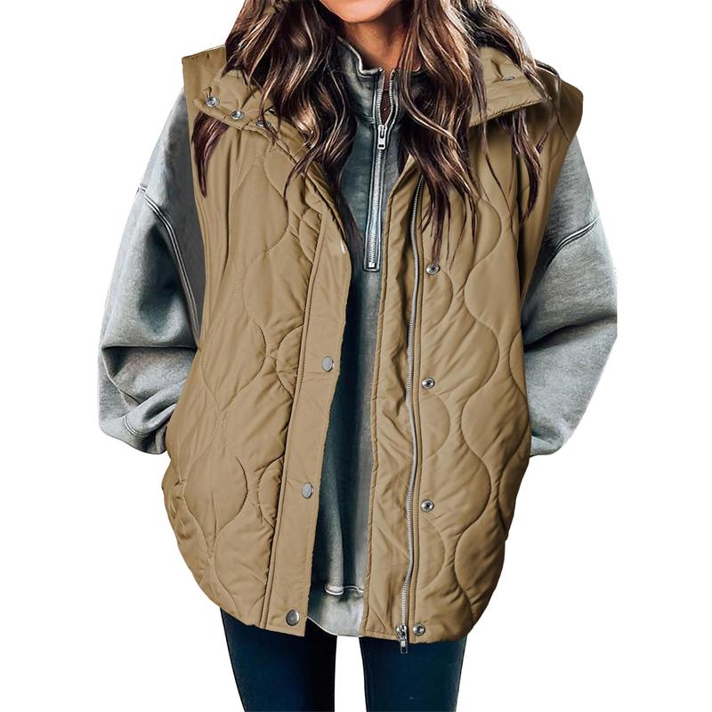 OLIVIA™ - Women's Casual Oversized Puffer Vest with Stand Collar