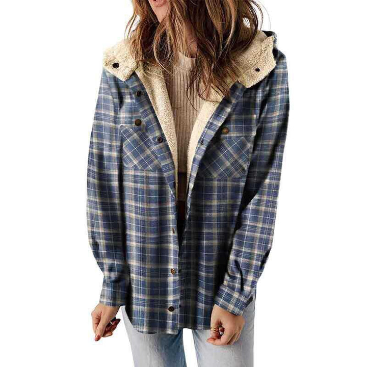 AMELIA™ - Women’s Plaid Hooded Flannel Jacket for Autumn & Winter