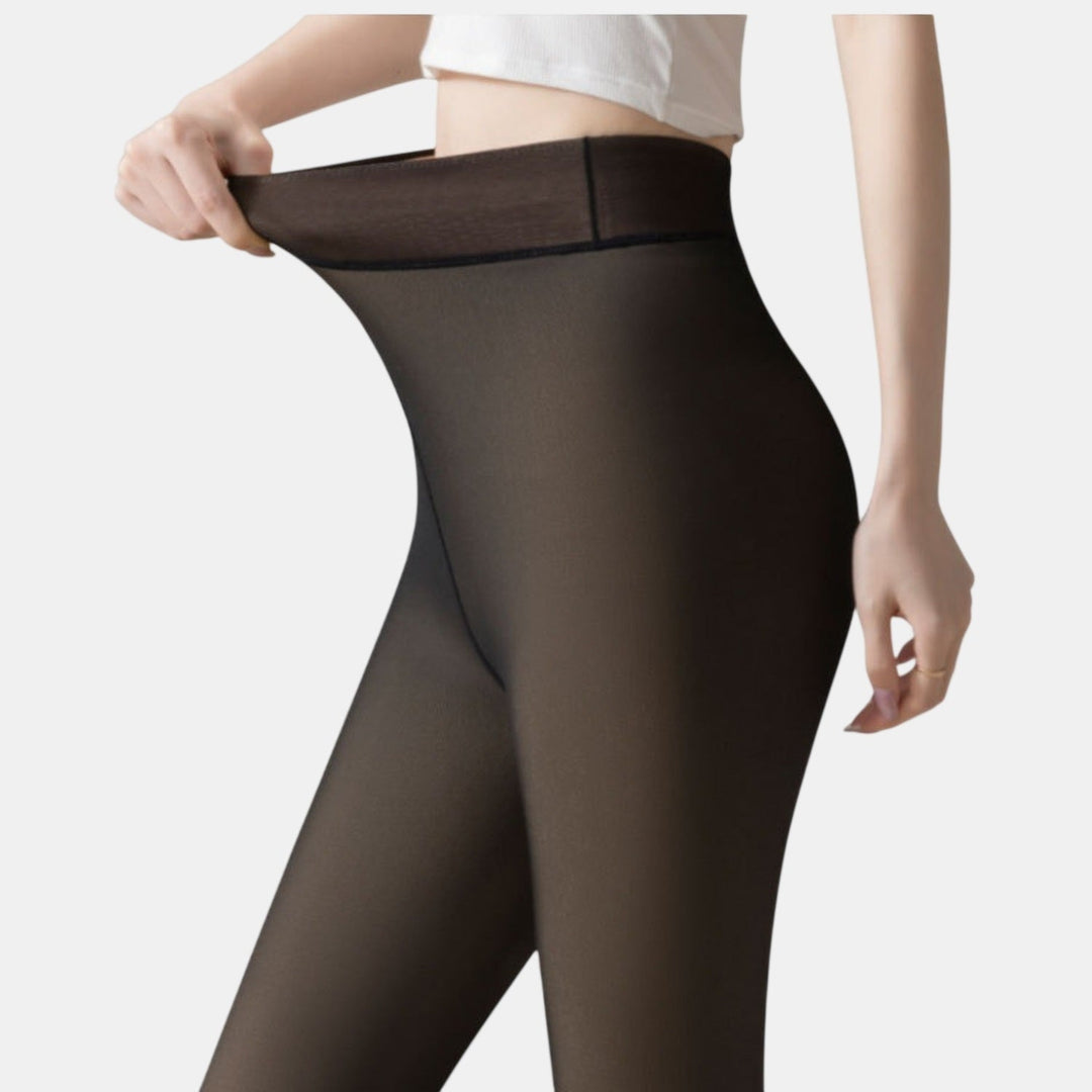Women's Warm Tights, Insulated Fleece Lined High Rise Full Length