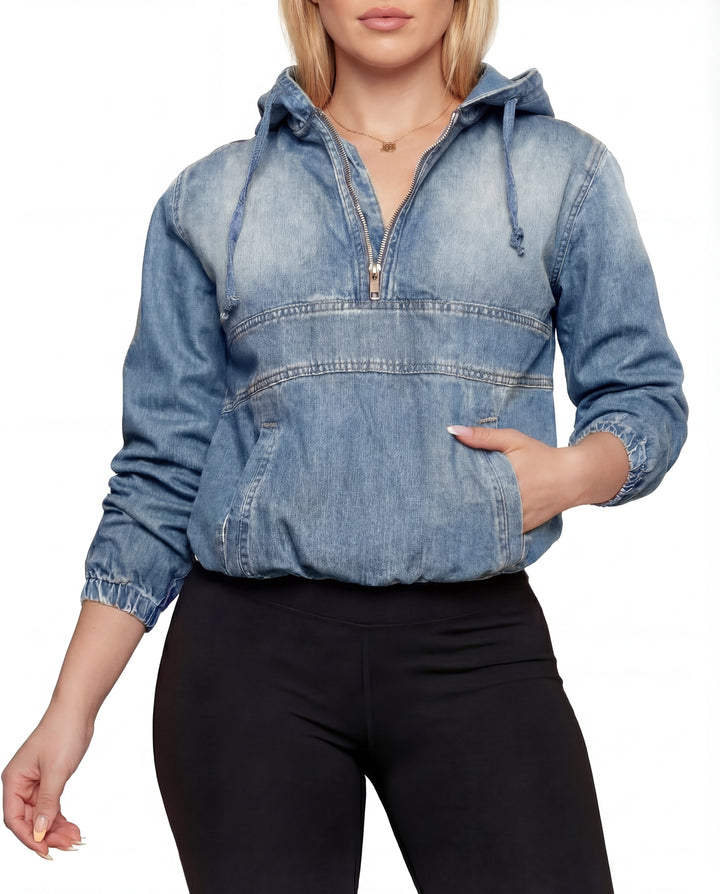 MILDRED™ – Casual Half Zip Hoodie Pullover Jacket