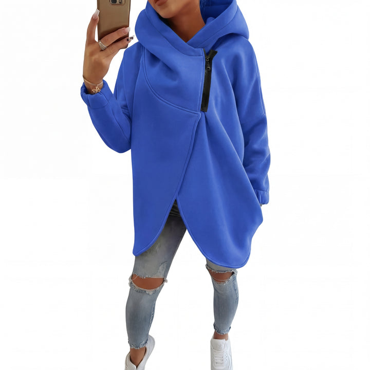 VANIA™ - Plus Size Half-Zip Pullover Hoodie