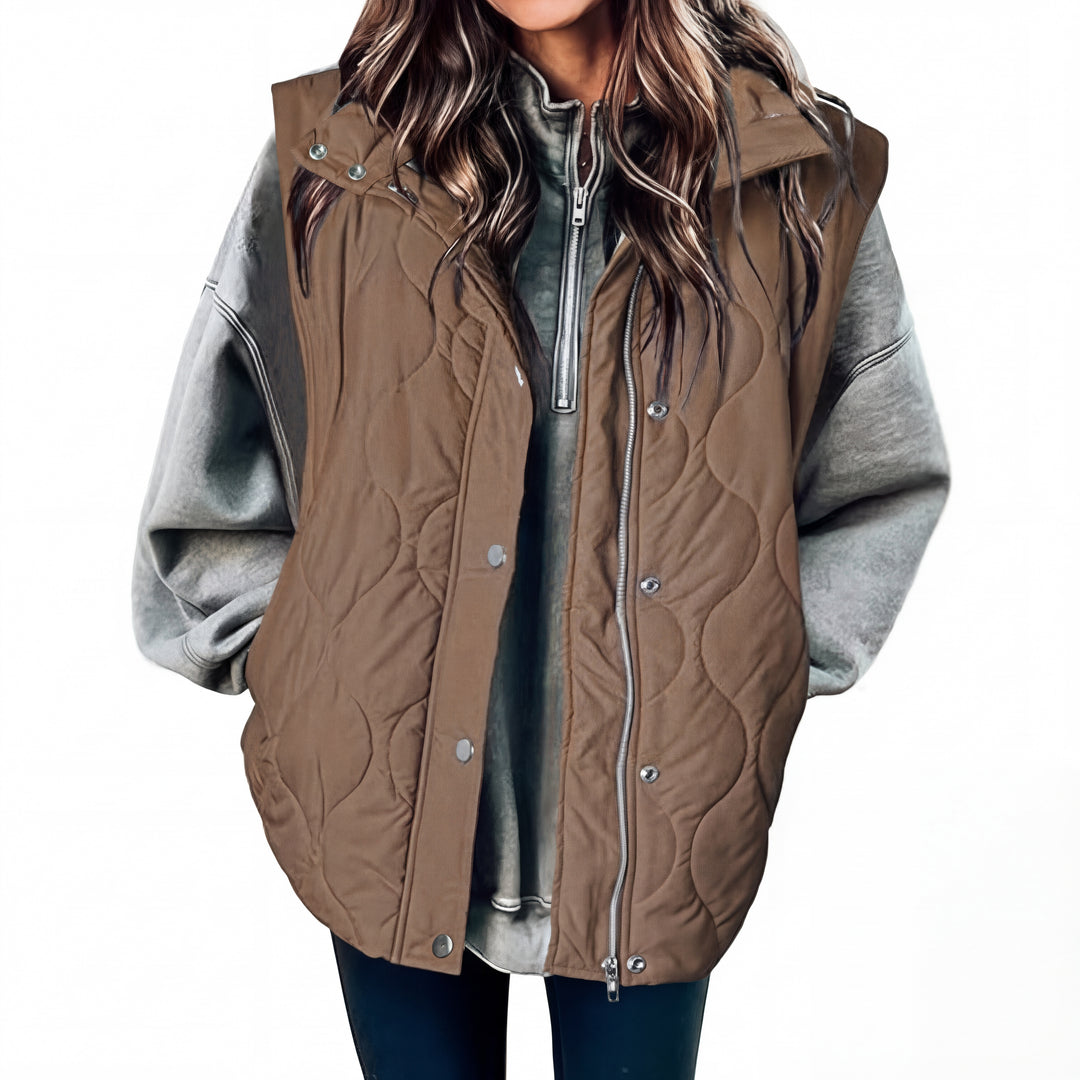 KATHY™ – Oversized Lightweight Quilted Puffer Vest