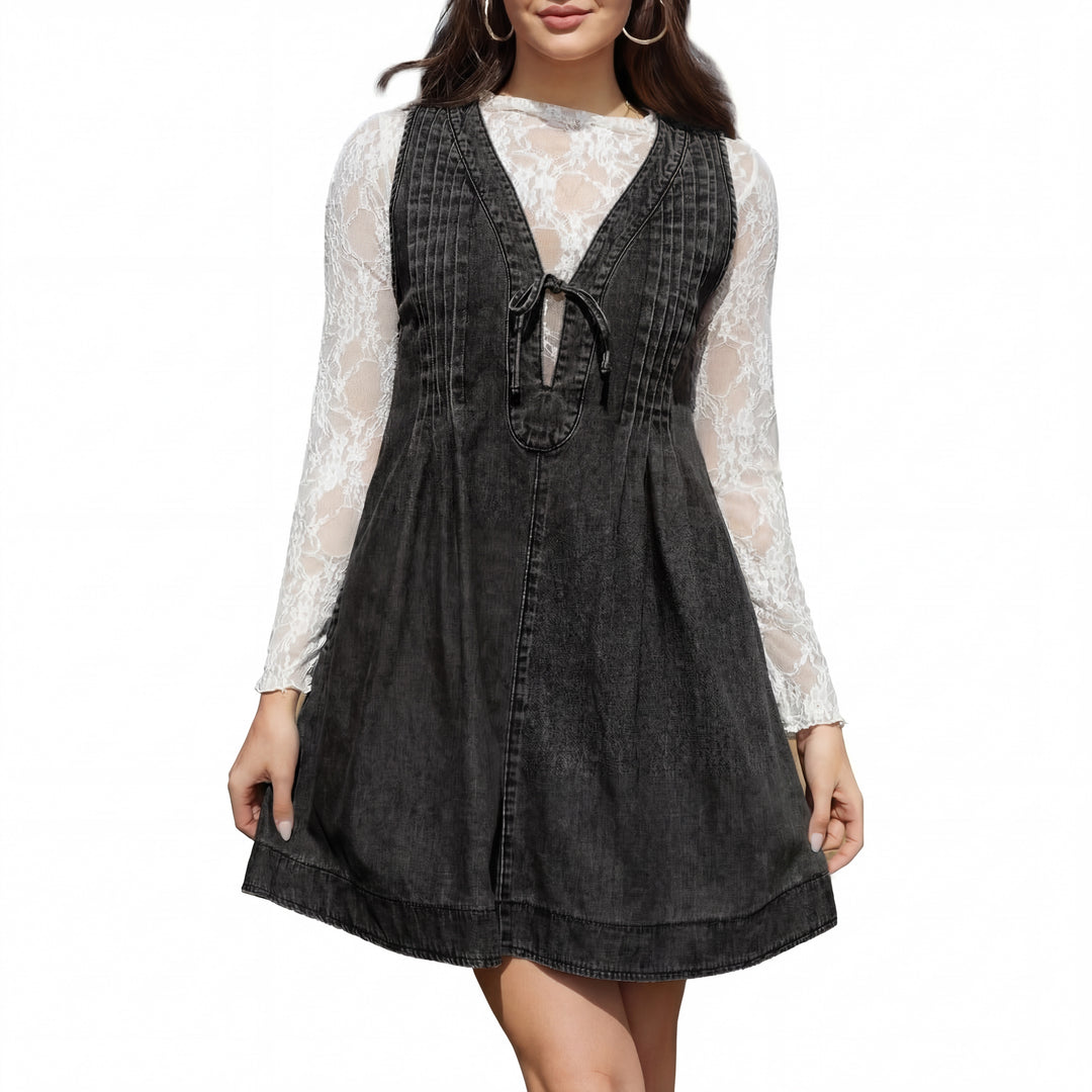 OLLIE™ – Soft A Line Sleeveless Mini Dress