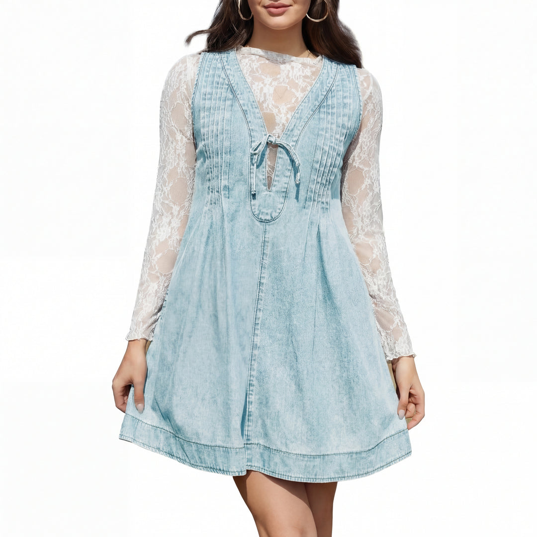 OLLIE™ – Soft A Line Sleeveless Mini Dress