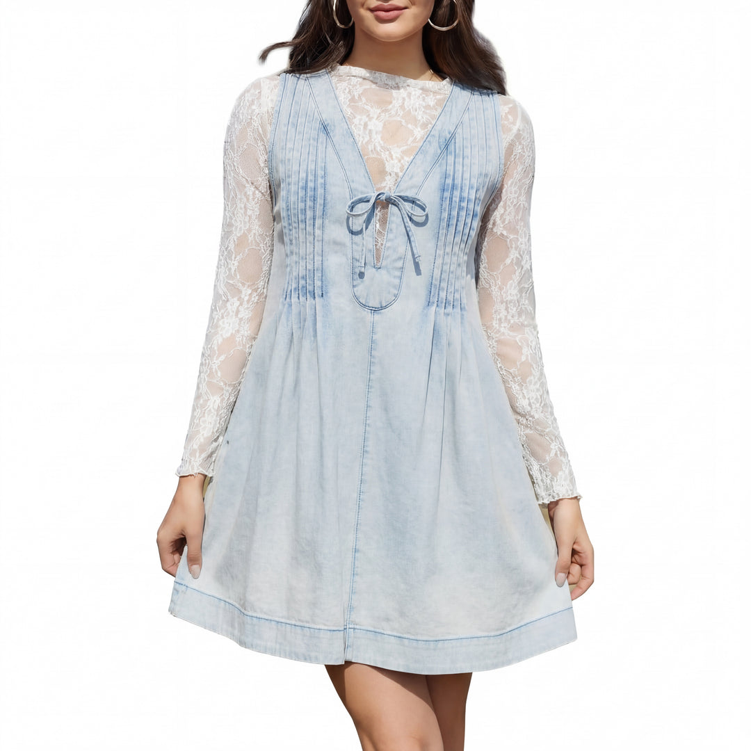 OLLIE™ – Soft A Line Sleeveless Mini Dress