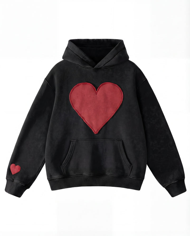 CANDACE™ – Oversized Heart Design Pullover