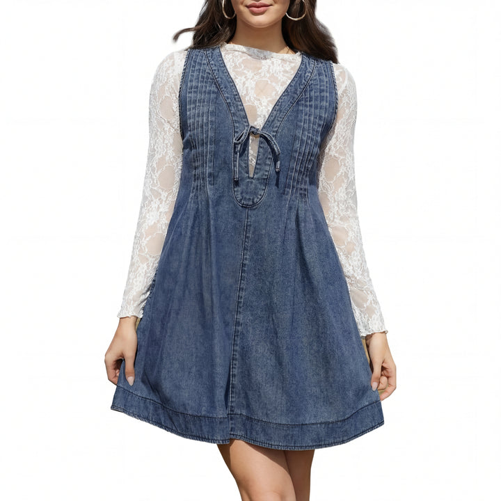 OLLIE™ – Soft A Line Sleeveless Mini Dress