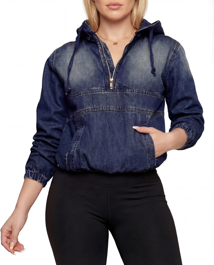 MILDRED™ – Casual Half Zip Hoodie Pullover Jacket