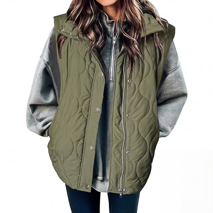 KATHY™ – Oversized Lightweight Quilted Puffer Vest