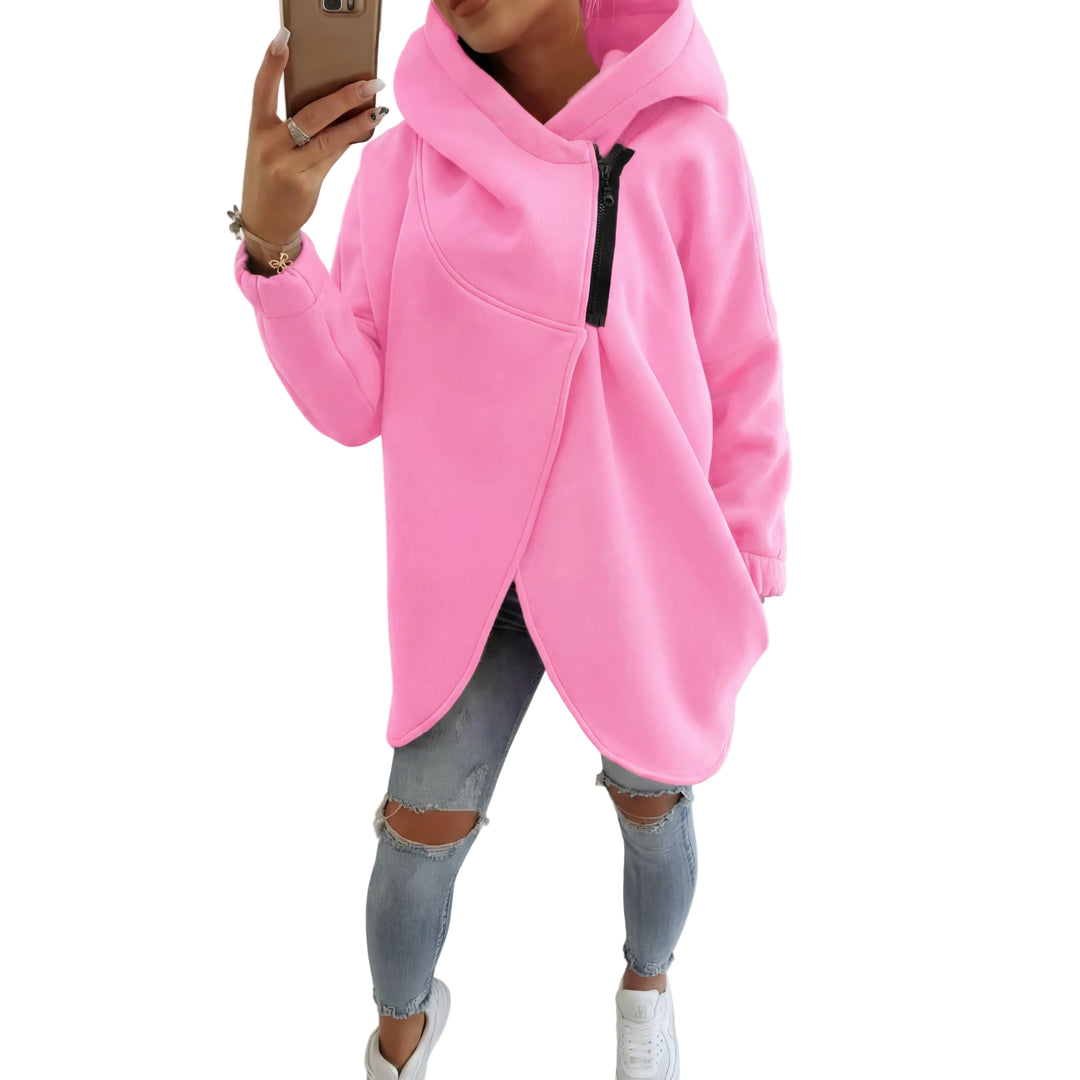 VANIA™ - Plus Size Half-Zip Pullover Hoodie