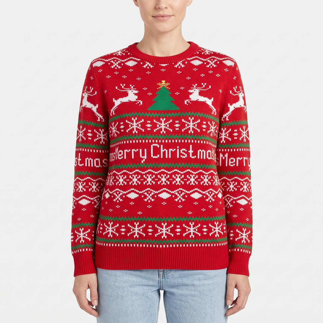 Red Reindeer Fair Isle