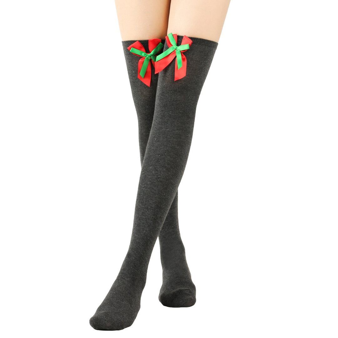 Charcoal Grey Bow