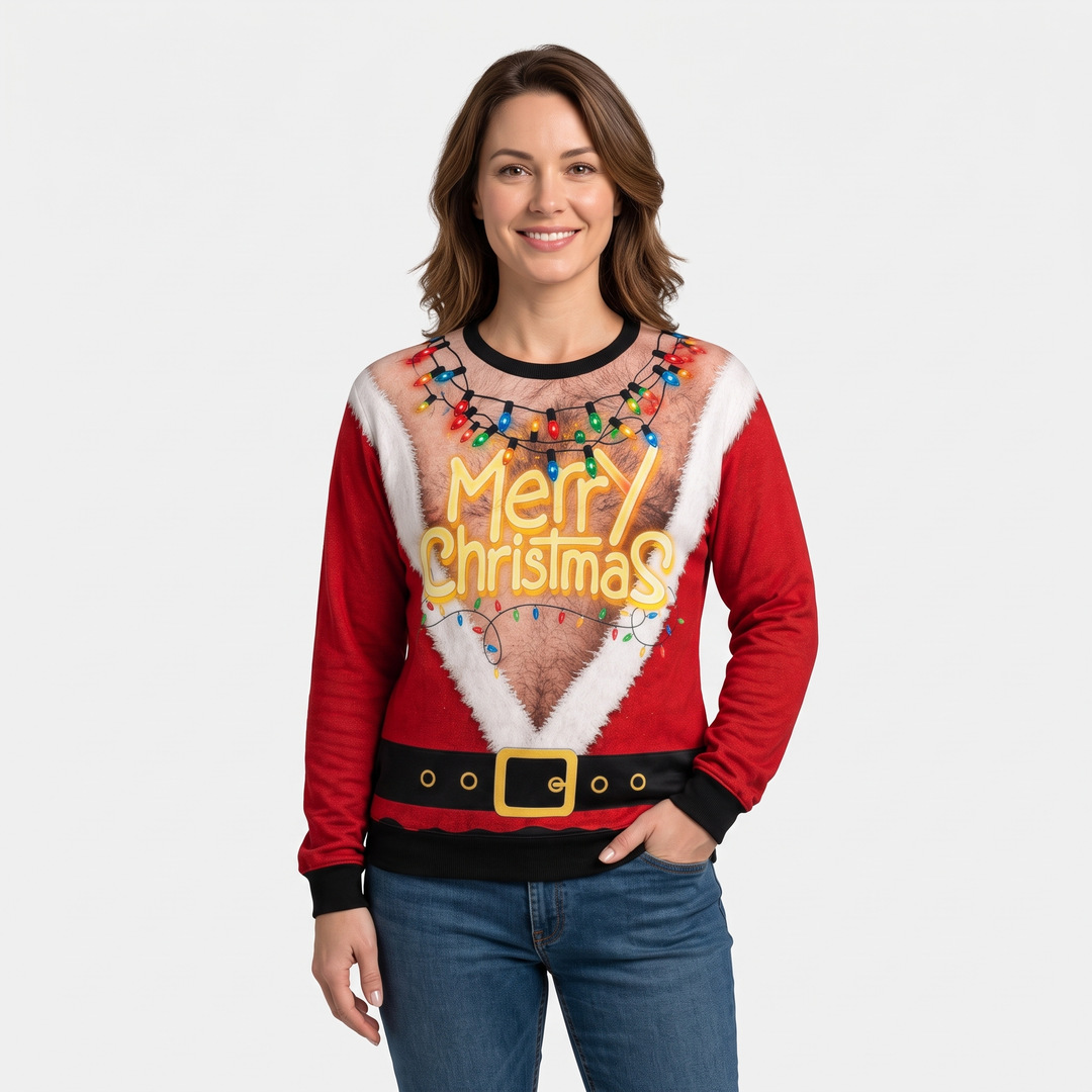 Red Holiday Text