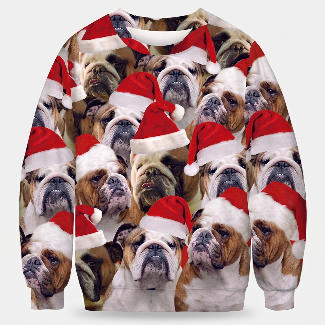 White Bulldog Print