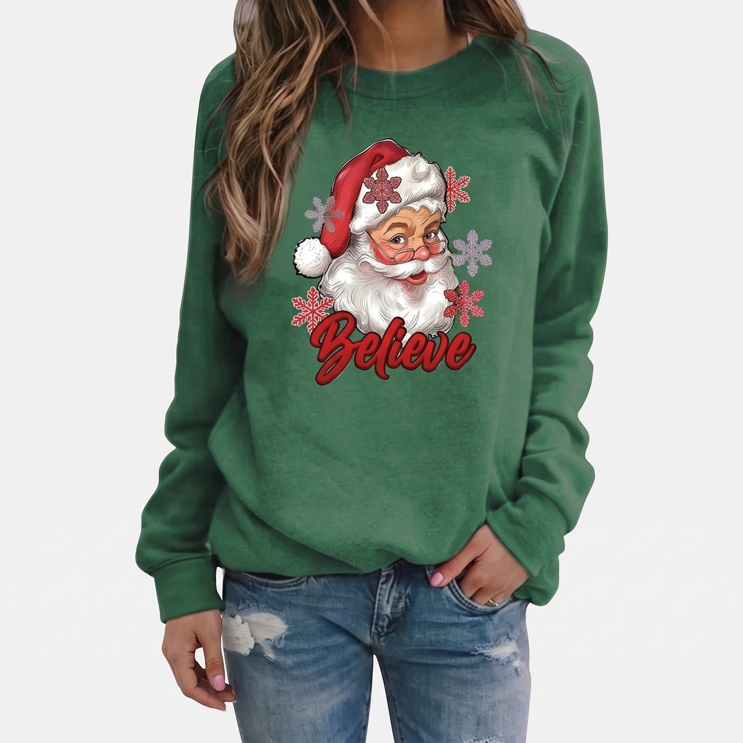 Green Believe Santa
