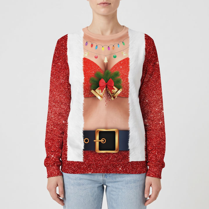 Red Sparkle Santa Suit