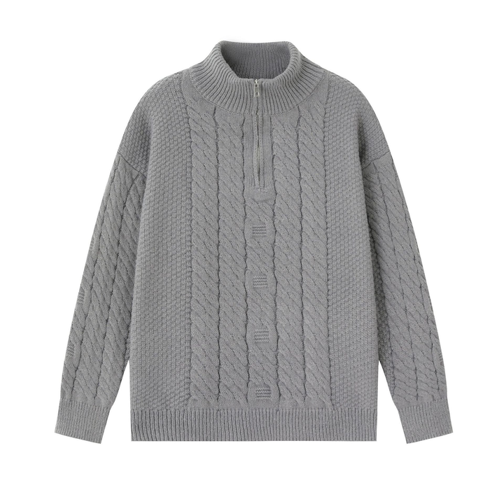 Grey Cable Knit